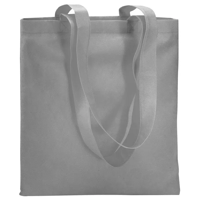 Sacoşă neţesută de cumpărături personalizată, gri