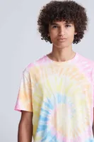 Tricou unisex Just Ts Tie-dye T personalizat, pe model