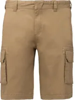 Pantaloni scurți bărbați Kariban Multipocket Bermuda Shorts personalizați, maro