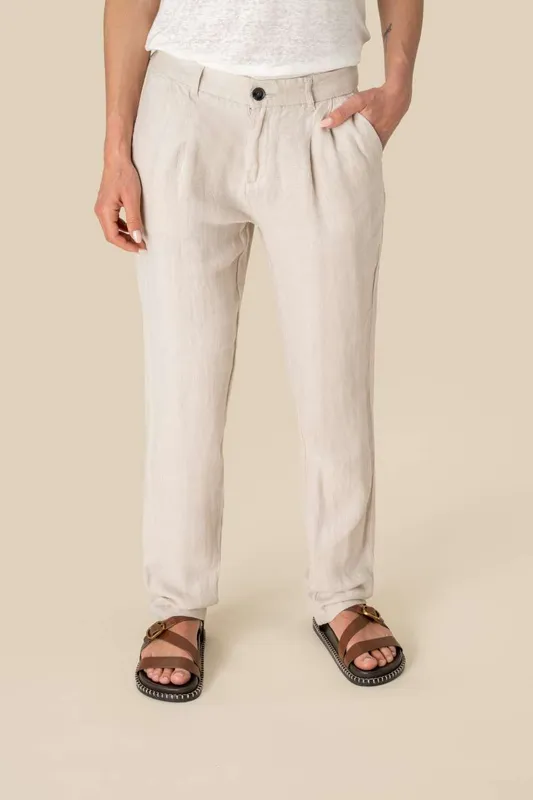 Pantaloni damă Spasso Ladie S Linen Trousers