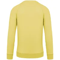Bluză bărbați Kariban Organic Cotton Crew Neck Raglan Sleeve personalizată, galben