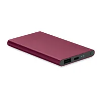 Powerbank de 4000 mAh tip C personalizat, burgundy