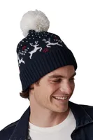 Căciulă K-UP Winter Beanie With Reindeer Design personalizată, pe model