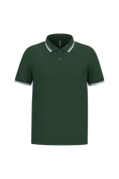 Tricou polo bărbați Kariban Short-sleeved Poloshirt With Contrasting Piping personalizat, verde