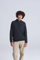 Bluză unisex Ecologie Wakhan 1/4 Zip Sustainable Sweater personalizată, pe model