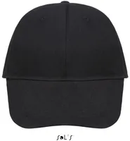 Șapcă SOL'S Buffalo Six Panel personalizată, negru