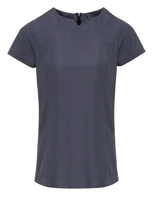 Premier ‘viola Linen-look Cut Neck Beauty Tunic