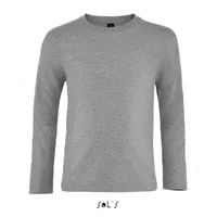 Tricou cu mânecă lungă copii SOL'S Imperial Lsl personalizat, gri