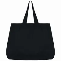 Sacoșă Native Spirit Eco-friendly Linen Shopping personalizată, negru