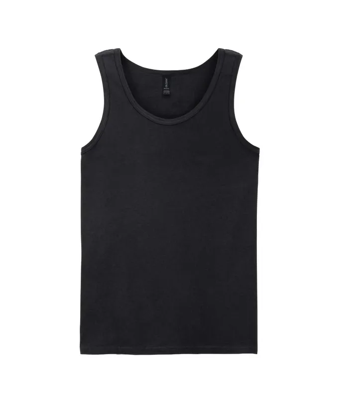 Tricou bărbați Gildan Softstyle™ Adult Tank Top personalizat, negru