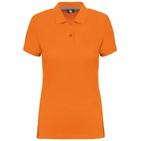 Tricou polo damă Designed To Work Short-sleeved personalizat, portocaliu