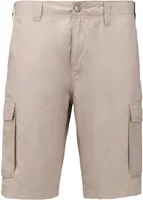 Pantaloni scurți bărbați Kariban Lightweight Multipocket Bermuda Shorts personalizați, maro