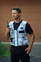 Vestă unisex Korntex Mesh Tactical Vest Sparta personalizată, pe model
