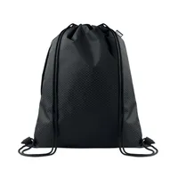 Rucsac cu șnur din RPET 420D personalizat, negru