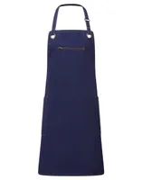 Șorț Premier ‘barley Contrast Stitch Sustainable Bib personalizat, albastru