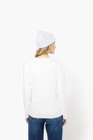 Tricou cu mânecă lungă damă Kariban Crew Neck personalizat, pe model