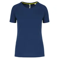 Tricou damă Proact Recycled Round Neck Sports personalizat, albastru