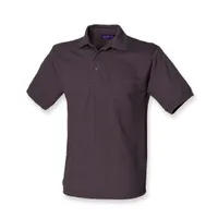 Tricou polo bărbați Henbury Classic 65/35 Pique personalizat, gri