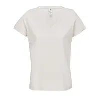 Tricou damă SOL'S Regent V V-neck personalizat, natural