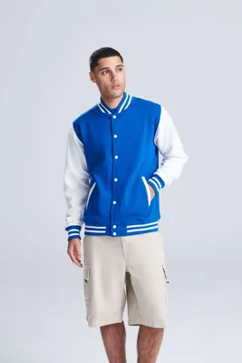 Jachetă bărbați Just Hoods Varsity personalizată