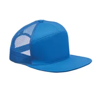 Șapcă vizieră plată, 7 panele personalizată, albastru regal