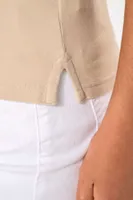 Tricou polo damă Kariban Organic 180 Piqué personalizat, pe model