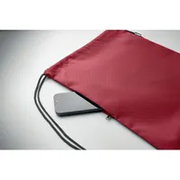 Rucsac cu șnur din RPET 420D personalizat, vedere detaliu