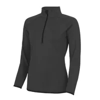 Bluză damă Just Cool Cool 1/2 Zip Sweat personalizată, gri