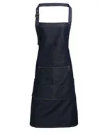 Șorț Premier Jeans Stitch Denim Bib personalizat, albastru