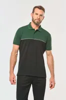 Tricou polo unisex Designed To Work Eco-friendly Two-tone Short Sleeve personalizat, pe model