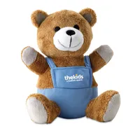 Urs pluș cu tricou personalizat, vedere zona de personalizare