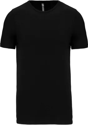 Tricou bărbați Kariban Short-sleeved Crew Neck personalizat, negru