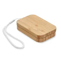 Încărcător wireless 15W din bam personalizat, vedere lateral