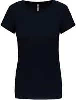 Tricou damă Kariban Short-sleeved Crew Neck personalizat, albastru