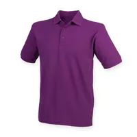 Tricou polo bărbați Henbury Classic 65/35 Pique personalizat, violet