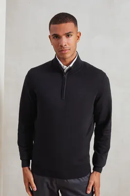 Bluză bărbați Premier Quarter-zip Knitted Sweater personalizată