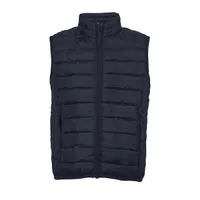 Vestă copii SOL'S Stream BW Lightweight Padded Bodywarmer personalizată, albastru