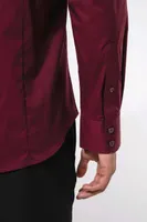 Cămașă bărbați Kariban Cotton/elastane personalizată, pe model