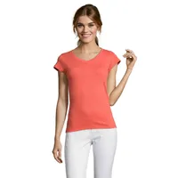 MOON FEMEI T-SHIRT 150g personalizat, coral