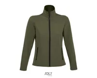 Jachetă softshell damă SOL'S Race Softshell Zip personalizată, verde