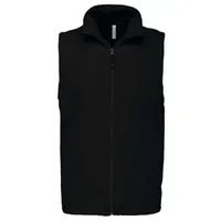 Vestă bărbați Kariban Luca Microfleece Gilet personalizată, negru