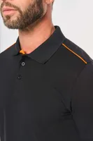 Tricou polo bărbați Designed To Work Short-sleeved Contrasting Daytoday personalizat, pe model