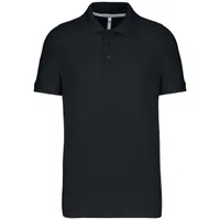 Tricou polo bărbați Kariban Short Sleeve Piqué personalizat, negru