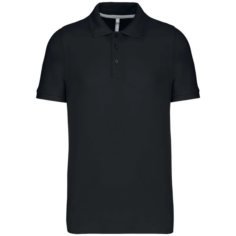 Tricou polo bărbați Kariban Short Sleeve Piqué personalizat, negru