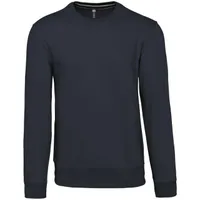 Bluză bărbați Kariban Crew Neck personalizată, albastru