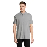 Tricou polo bărbați Sol's Pacific personalizat, gri melange 2