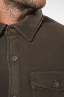 Jachetă polar bărbați Kariban Sherpa-lined Fleece Overshirt personalizată, pe model