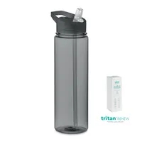 Sticlă Tritan Renew™ 650 ml personalizată, gri transparent