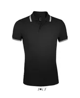 Tricou polo bărbați SOL'S Pasadena personalizat, negru