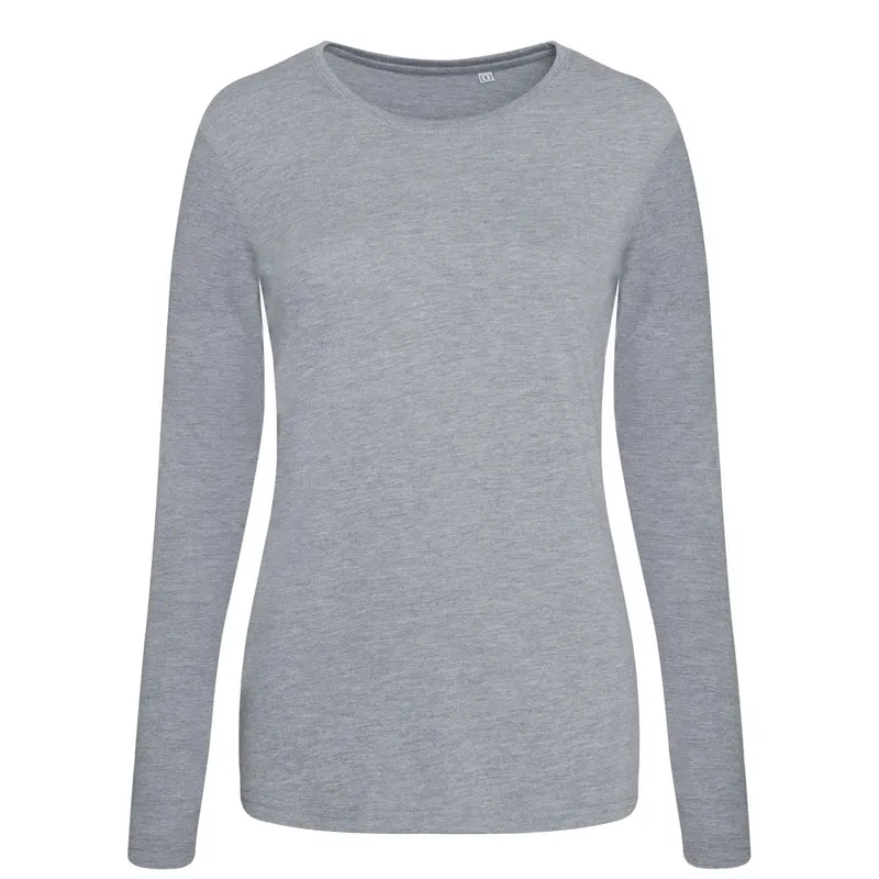 Tricou damă Just Ts Girlie Tri-blend T personalizat, pe model